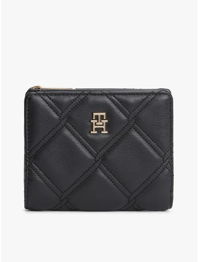 Tommy Hilfiger Quilted Bifold Wallet In Black