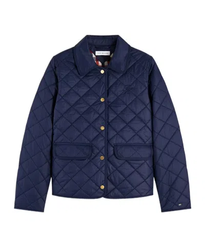 Tommy Hilfiger Quilted Casual Jacket In Blue