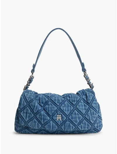 Tommy Hilfiger Quilted Denim Shoulder Bag