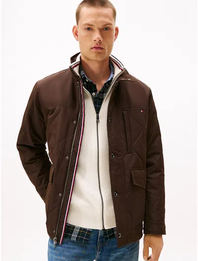 Tommy Hilfiger Quilted Field Jacket In Brown