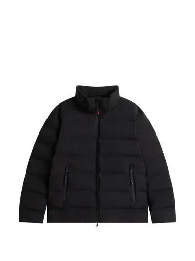 Tommy Hilfiger Quilted Hooded Down Jacket In Black