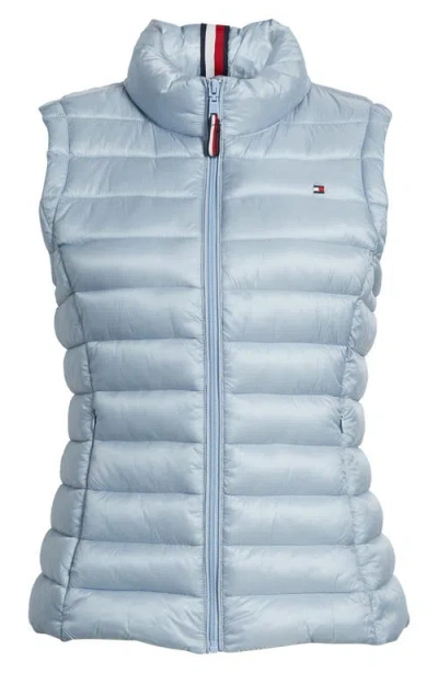 Tommy Hilfiger Quilted Packable Vest In Gray