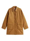 Tommy Hilfiger Quilted-pocket Coat In Brown