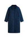 Tommy Hilfiger Quilted Press-stud Coat In Multi