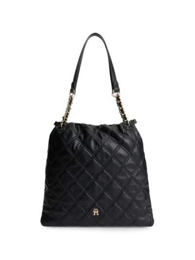 Tommy Hilfiger Quilted Tote Bag In Blue