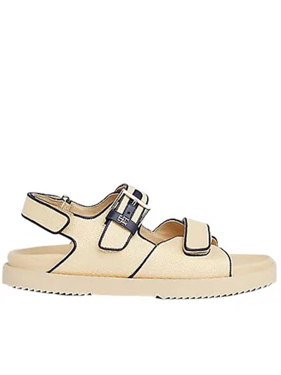 Tommy Hilfiger Th Raffia Strappy Sandal In Neutral ModeSens