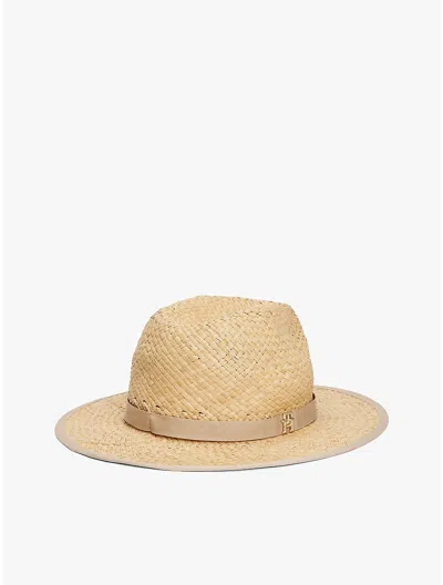 Tommy Hilfiger Raffia Straw Beach Fedora