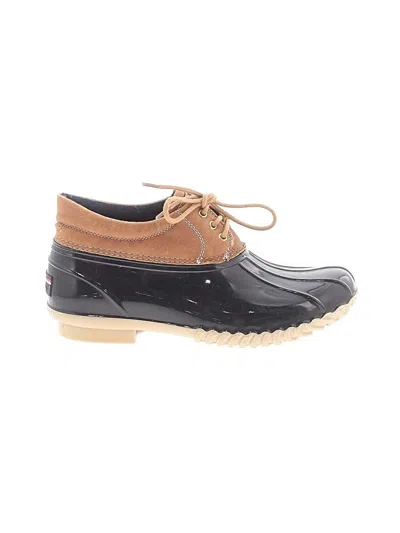 Pre-owned Tommy Hilfiger Rain Boots In Brown