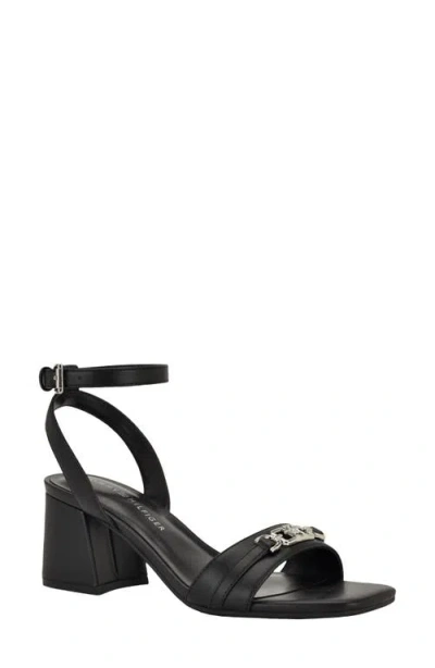Tommy Hilfiger Raneen Ankle Strap Sandal In Black