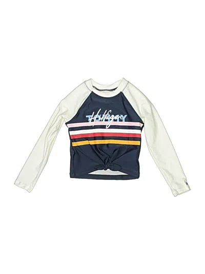 Pre-owned Tommy Hilfiger Kids' Rash Guard In Ivory