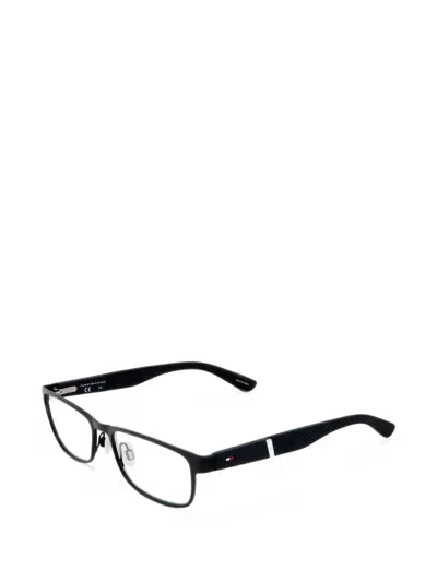 Tommy Hilfiger Rectangle-frame Glasses In Black