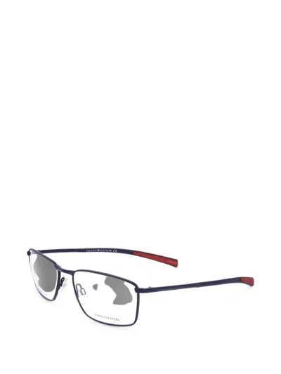 Tommy Hilfiger Rectangle-frame Glasses In Blue