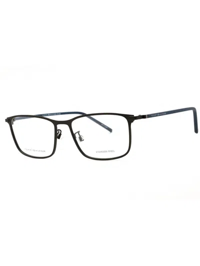 Tommy Hilfiger Rectangular Eyeglasses For Men - Th 213/f Design In Black