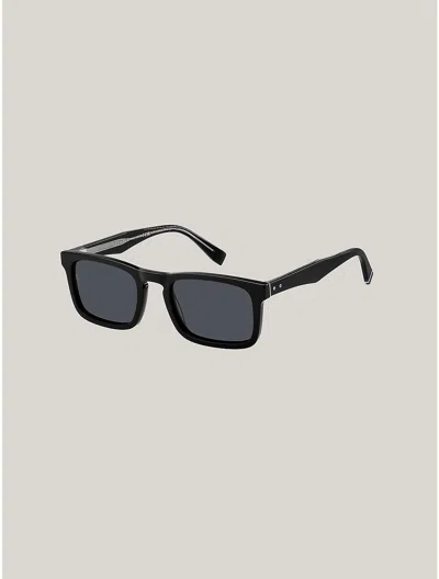 Tommy Hilfiger Rectangular Frame Sunglasses In Black