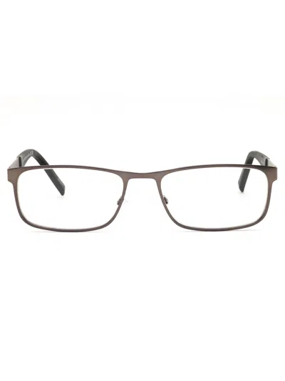 Tommy Hilfiger Rectangular Men's Eyeglasses In Gray