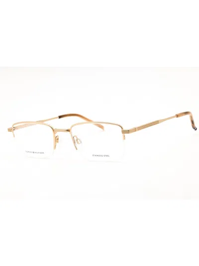 Tommy Hilfiger Rectangular Men's Eyeglasses In Pink