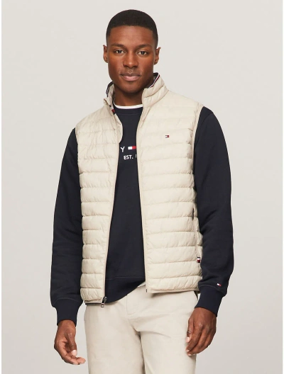 Tommy Hilfiger Recycled Packable Vest In Stone
