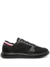 Tommy Hilfiger Recycled-polyester Blend Mesh Sneakers In Black