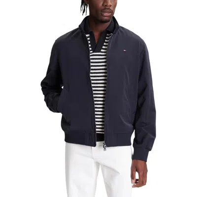 Tommy Hilfiger Long-sleeved Zip-up Jacket In Blue