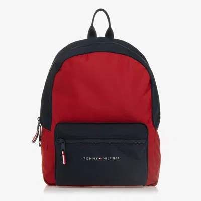 Tommy Hilfiger Hilfiger Logo Colorblock Dome Backpack In Dark Magma Space Blue Corporate