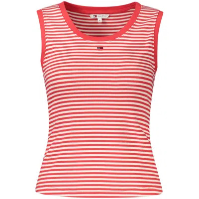 Tommy Hilfiger Red Cotton Women's Tank Top