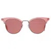 Tommy Hilfiger Red Oval Ladies Sunglasses Th 1539/s 035j/u1 49 In Pink