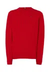 Tommy Hilfiger Red Sweater For Boy With Flag In Red