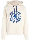 Tommy Hilfiger Regular Fit Sweatshirt With Hood And Th Emblem In White
