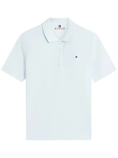 Tommy Hilfiger Buttoned Polo Shirt In Blue
