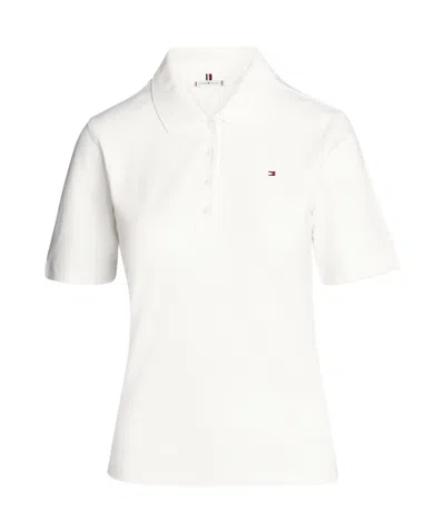 Tommy Hilfiger Regular Embroidery Polo Shirt In Off White