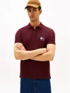 Tommy Hilfiger Regular Fit 1985 Flag Graphic Pique Polo In Burgundy