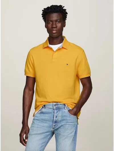 Tommy Hilfiger Regular Fit 1985 Polo In City Yellow