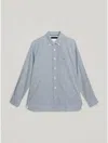 Tommy Hilfiger Regular Fit 1985 Thflex Shirt In Carbon Navy / White