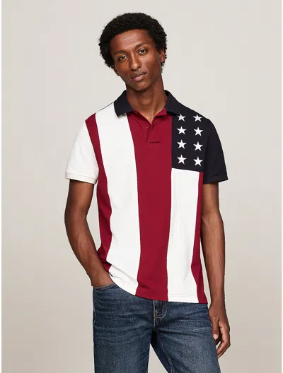 Tommy Hilfiger Regular Fit Americana Polo In Navy