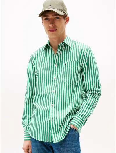 Tommy Hilfiger Regular Fit Bold Stripe Poplin Shirt