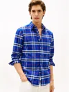 Tommy Hilfiger Regular Fit Check Brushed Oxford Shirt In Blue