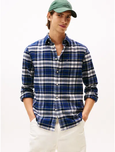 Tommy Hilfiger Regular Fit Check Flannel Shirt In Blue