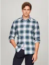 Tommy Hilfiger Regular Fit Check Flannel Shirt In Navy Multi