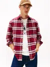 Tommy Hilfiger Regular Fit Check Flannel Shirt In Red
