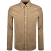 Tommy Hilfiger Regular Fit Corduroy Shirt Brown In Brown