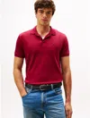 Tommy Hilfiger Regular Fit Cotton Polo In Red