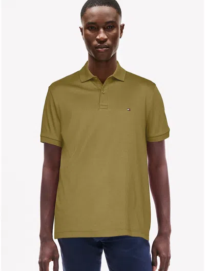 Tommy Hilfiger Regular Fit Cotton Polo In Uniform Olive