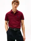 Tommy Hilfiger Regular Fit Crest Logo Pique Polo In Red