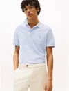 Tommy Hilfiger Regular Fit Embroidered Monogram Polo In Blue