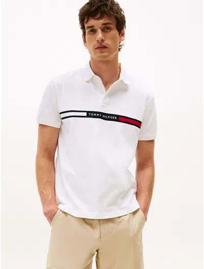 Tommy Hilfiger Regular Fit Embroidered Stripe Polo
