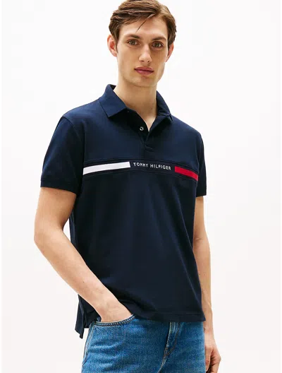 Tommy Hilfiger Regular Fit Embroidered Stripe Polo