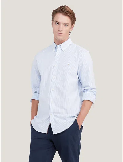 Tommy Hilfiger Regular Fit Essential Stretch Oxford Shirt In Provence