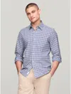 Tommy Hilfiger Regular Fit Gingham Oxford Shirt In Dark Navy/optic White