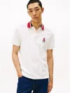Tommy Hilfiger Regular Fit Herringbone Collar Polo In White