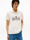 Tommy Hilfiger Regular Fit Interlock Hilfiger Logo Polo In White